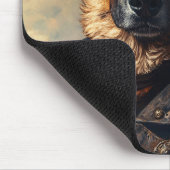 Tapis De Souris Steampunk German Shepherd Dog in Top Hat (Coin)
