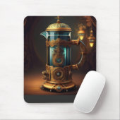Tapis De Souris Steampunk Style French Press (Avec souris)
