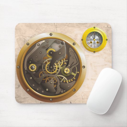 Tapis De Souris Steampunk Uhr (Avec souris)