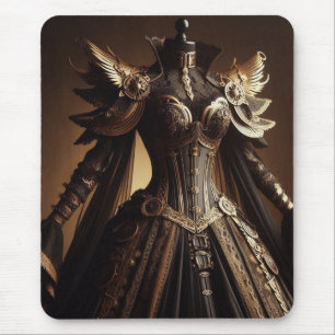 Tapis De Souris Steampunk Victorian Black and Gold Empress Gown