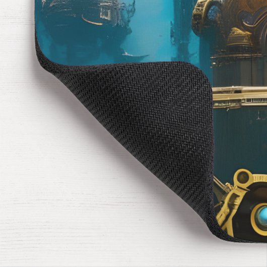 Tapis De Souris Steampunk ville perdue d'Atlantis (Coin)