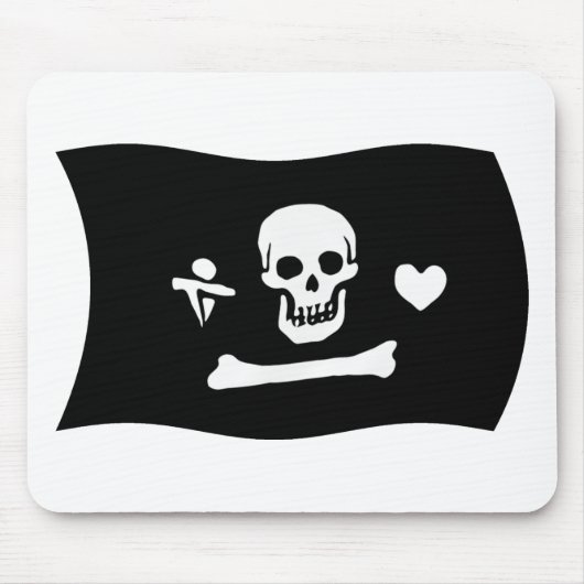 Tapis De Souris Stede Bonnet Flag Mousepad (Devant)