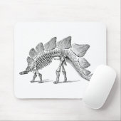 Tapis De Souris Stegosaurus Dinosaure Squelette Fossile (Avec souris)