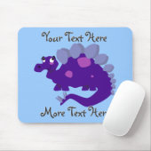Tapis De Souris Stegosaurus pourpre Mousepad (Avec souris)