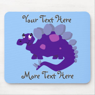 Tapis De Souris Stegosaurus pourpre Mousepad