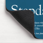 Tapis De Souris Stepfather Stepdad Définition 3 Photo Fun Blue (Coin)