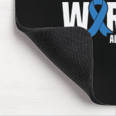 Tapis De Souris Stepmère d'un guerrier Blue Ribbon Alopecia Lauréa (Coin)