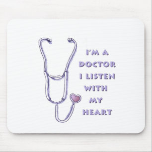Tapis De Souris Stethoscope Coeur médecin