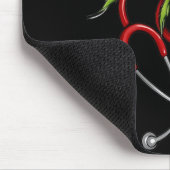 Tapis De Souris Stéthoscope drôle de Noël (Coin)