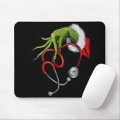 Tapis De Souris Stéthoscope drôle de Noël (Avec souris)