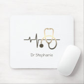 Tapis De Souris Stethoscope Heartbeat Médicale (Avec souris)
