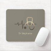 Tapis De Souris Stethoscope Heartbeat Médicale (Avec souris)