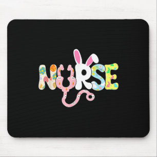Tapis De Souris Stethoscope Scrub Nurse Life Pâques Jour Mignonne 