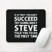 Tapis De Souris Steve Gift Name D Birthday Funny Christ (Avec souris)