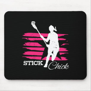 Tapis De Souris Stick Chick Femen Chemise de crosse pour filles La