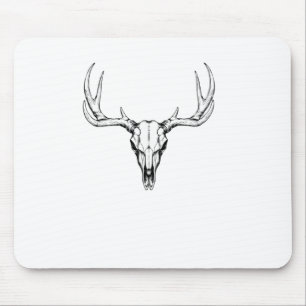 Tapis De Souris Sticker à crâne de cerf moderne et tendance3