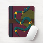 Tapis De Souris Sticker Carré Snake (Avec souris)