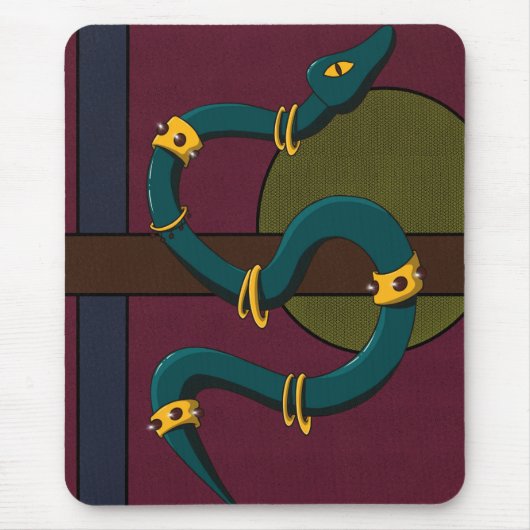 Tapis De Souris Sticker Carré Snake (Devant)
