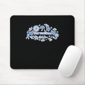 Tapis De Souris Sticker de banalisation de gad (bleu) (Avec souris)