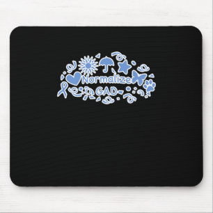 Tapis De Souris Sticker de banalisation de gad (bleu)