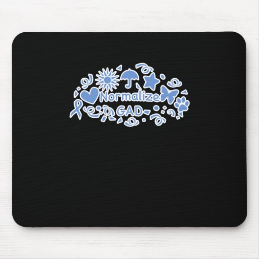 Tapis De Souris Sticker de banalisation de gad (bleu) (Devant)