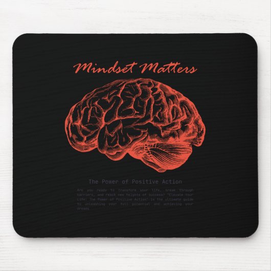 Tapis De Souris Sticker de conception Creative S Mindset (Devant)