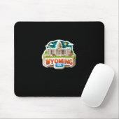 Tapis De Souris Sticker du Wyoming (Avec souris)