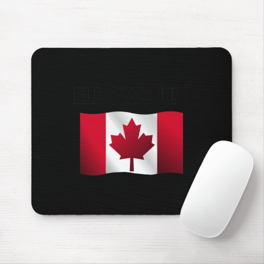 Tapis De Souris Sticker Elbows Up Canada10 (Avec souris)