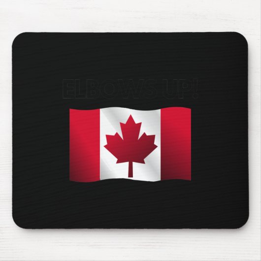 Tapis De Souris Sticker Elbows Up Canada10 (Devant)