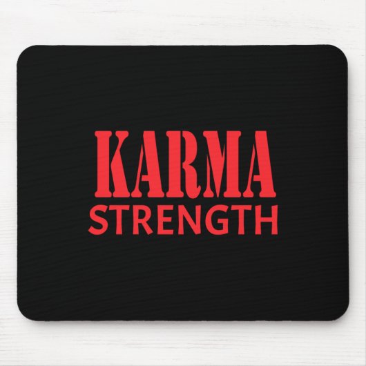 Tapis De Souris Sticker Karma Strength (Devant)