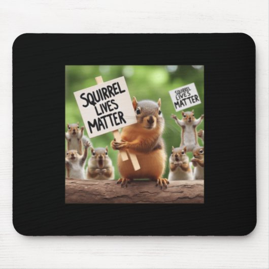Tapis De Souris Sticker Squirrel Lives (Devant)