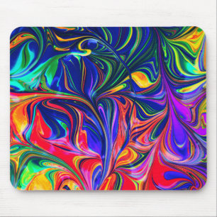 Tapis De Souris Sticle à rayures arc-en-ciel