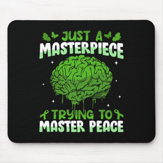 Tapis De Souris Stigmatisme Santé mentale Problèmes de sensibilisa (Devant)