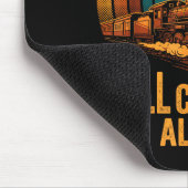 Tapis De Souris Still Chugging Along Retro Steam Train Locomotive  (Coin)