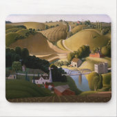 Tapis De Souris Stone City, 1930 par Grant Wood (Devant)