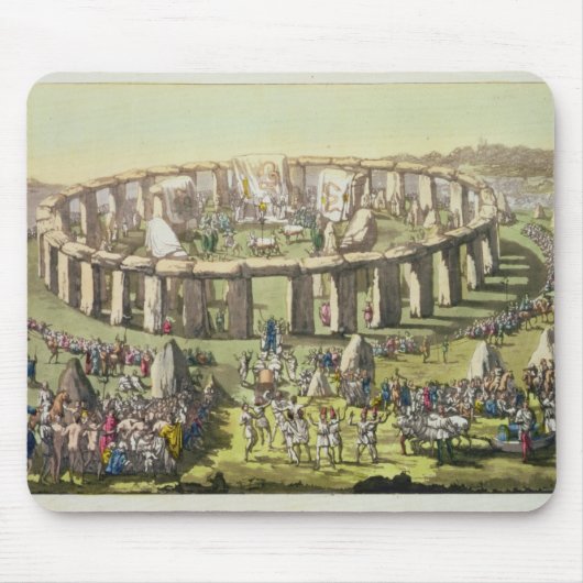 Tapis De Souris Stonehenge, ou un temple circulaire des druides, (Devant)
