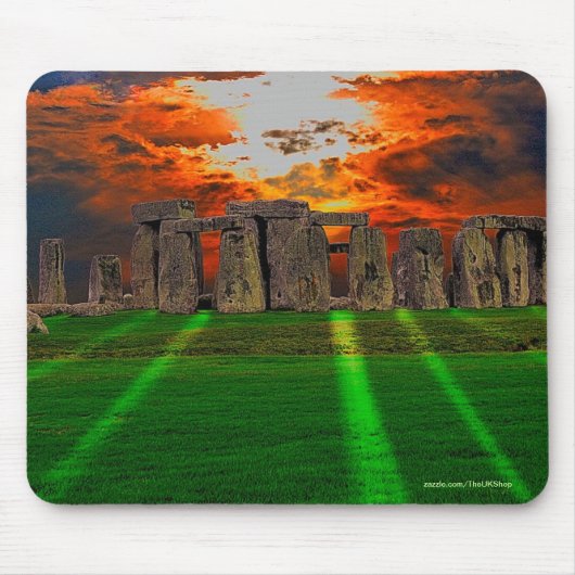 Tapis De Souris Stonehenge Standing Stones au coucher du soleil (Devant)