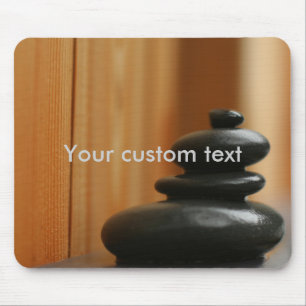 Tapis De Souris Stones de méditation de Cairn et bois