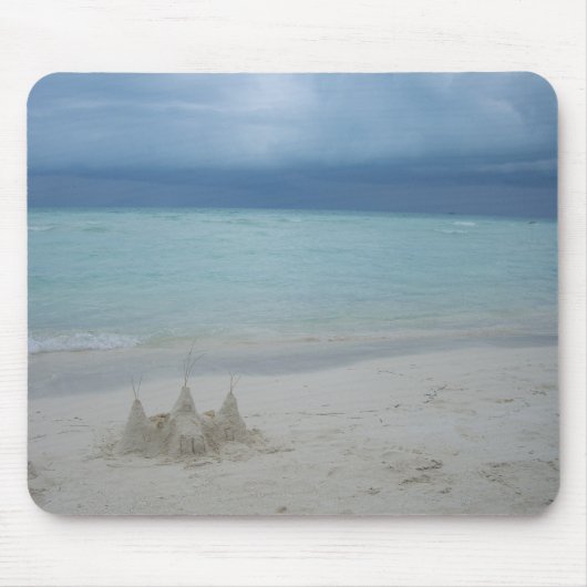Tapis De Souris Stormy Sandcastle Beach Landscape (Devant)