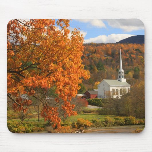 Tapis De Souris Stowe Vermont en automne (Devant)