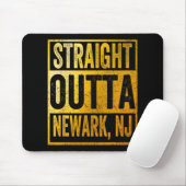 Tapis De Souris Straight Outta Newark New Jersey (Avec souris)