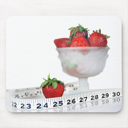 Tapis De Souris Strawberries with Tape Measure (Devant)