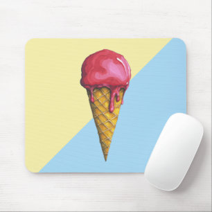 Tapis De Souris Strawberry Ice-cream cone