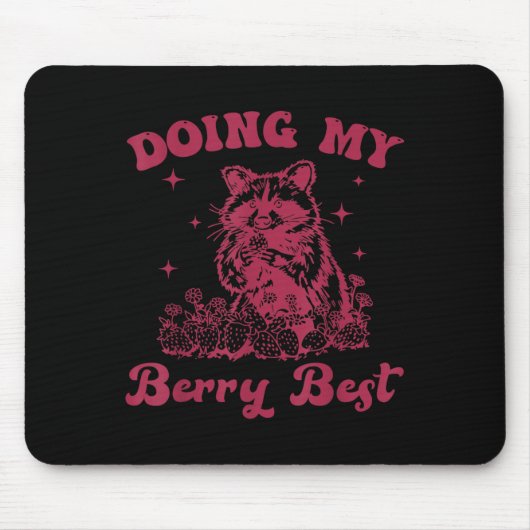 Tapis De Souris Strawberry Motivation Cute Berry Lover  (Devant)