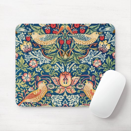 Tapis De Souris Strawberry Thief, William Morris (Avec souris)