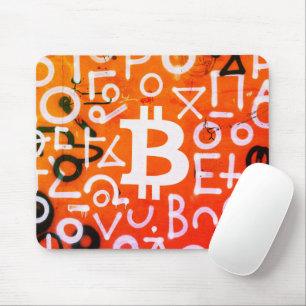 Tapis De Souris Street Art "Bitcoin Graffiti" (Style #7)
