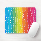 Tapis De Souris Stripes arc-en-ciel (Avec souris)