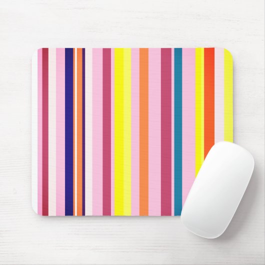 Tapis De Souris Stripes colorées Mousepad (Avec souris)