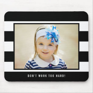 Tapis De Souris Stripes modernes ÉDITABLE COULEUR Photo Souris Pa