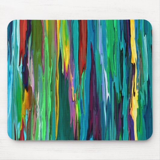 Tapis De Souris Stripesa ~ Mousepad Abstrait Moderne Retro Stripes (Devant)